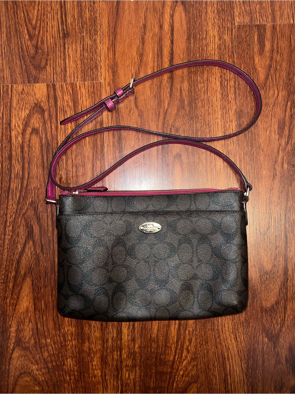 Coach Brown Signature Crossbody